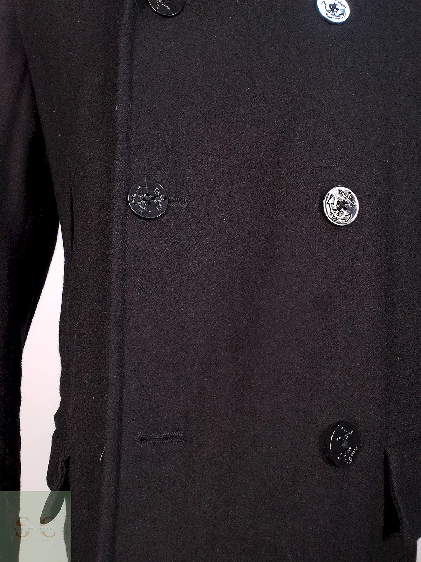 Marinero Negro Nautica 55% Lana Talla L 4