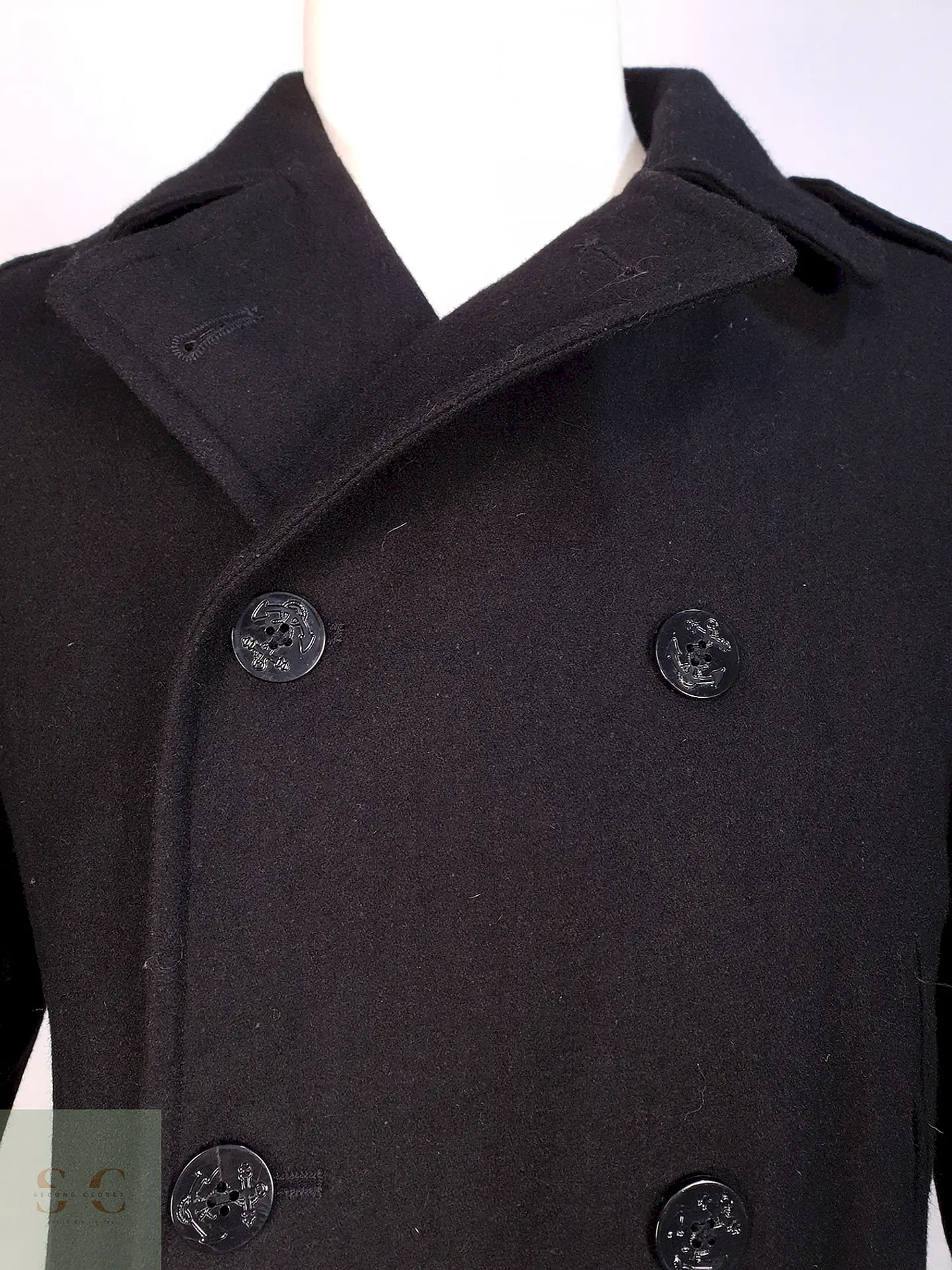 Marinero Negro Nautica 55% Lana Talla L 5