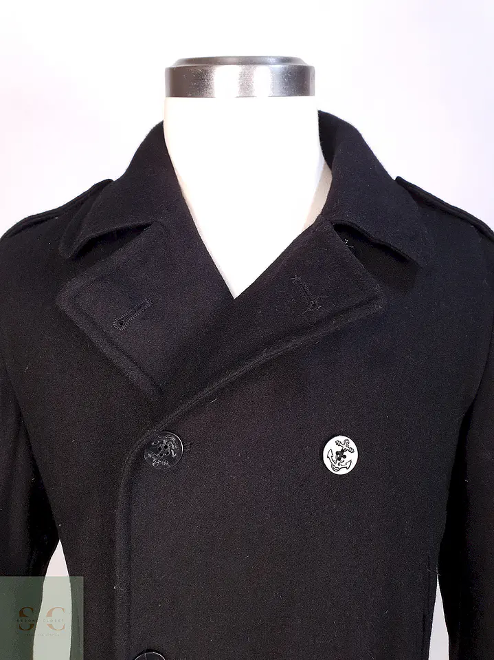 Marinero Negro Nautica 55% Lana Talla L 6