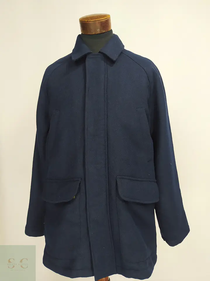Chaquetón de Lana Azul Marino Bonobos x Nova Fides Talla M 1
