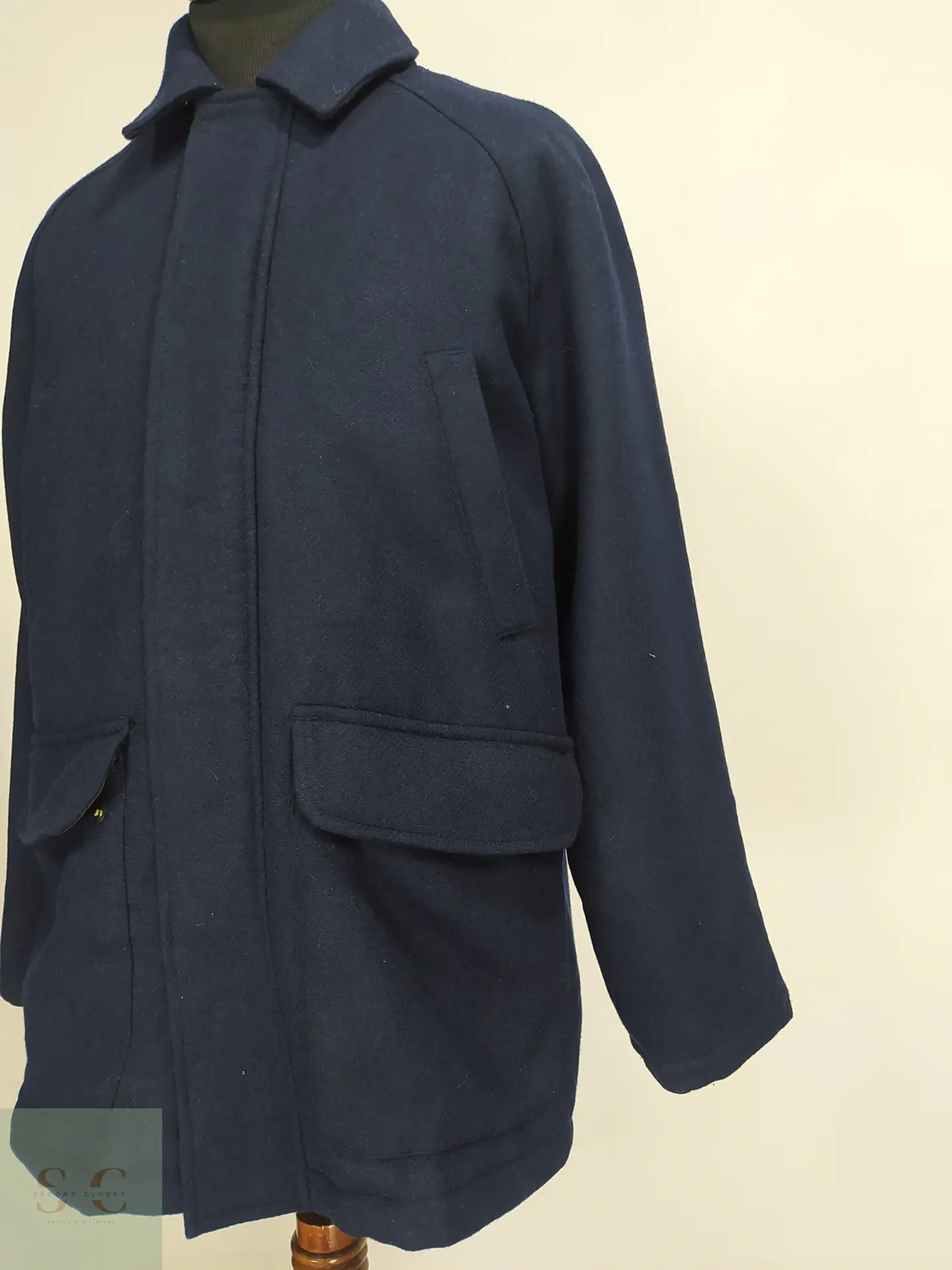 Chaquetón de Lana Azul Marino Bonobos x Nova Fides Talla M 2