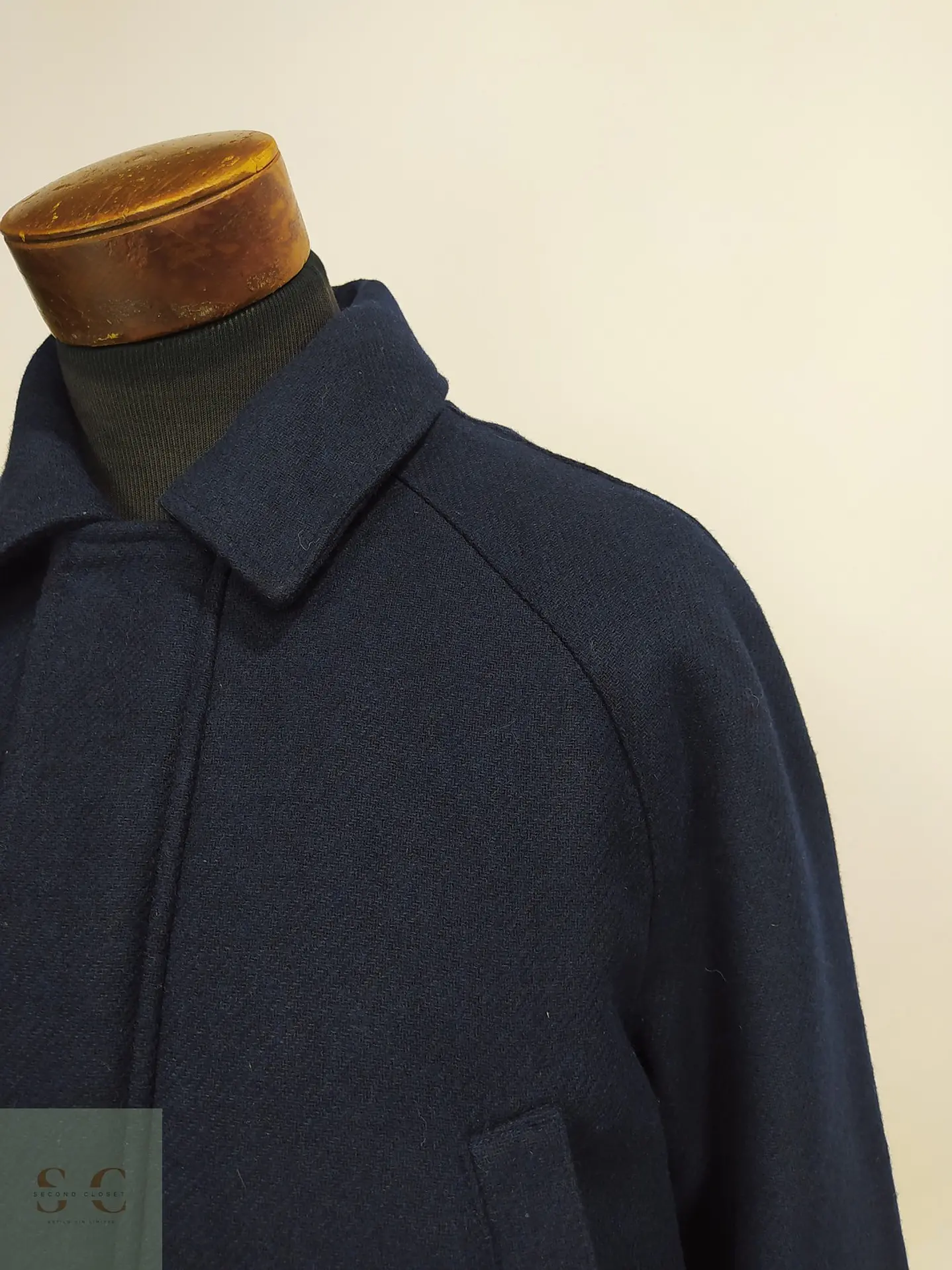 Chaquetón de Lana Azul Marino Bonobos x Nova Fides Talla M 4