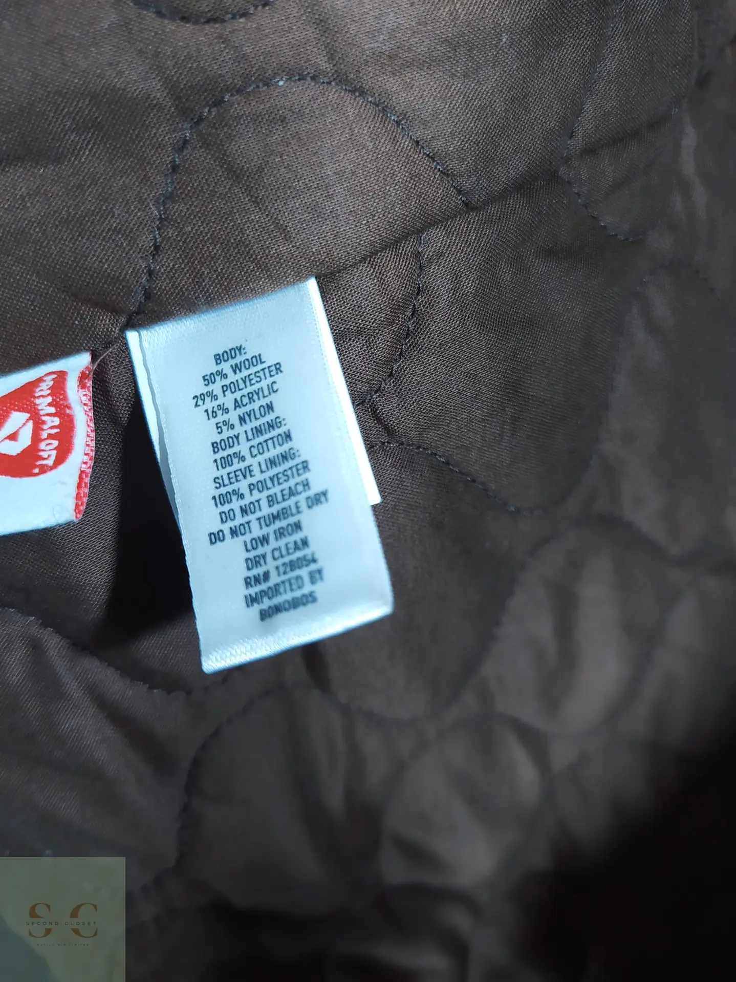 Chaquetón de Lana Azul Marino Bonobos x Nova Fides Talla M 8