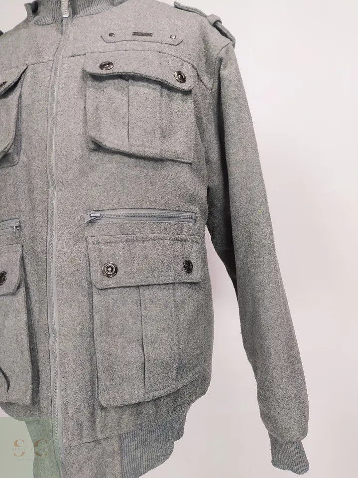 Chaquetón Acolchado Gris Utilitario Southpole Talla XXL 2