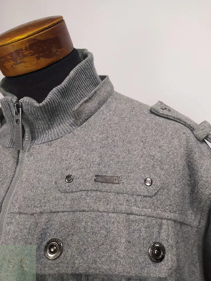Chaquetón Acolchado Gris Utilitario Southpole Talla XXL 4