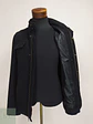 Chaqueta Estilo Field Jacket de Mezcla de Lana Negra Talla SM - Miniatura 3