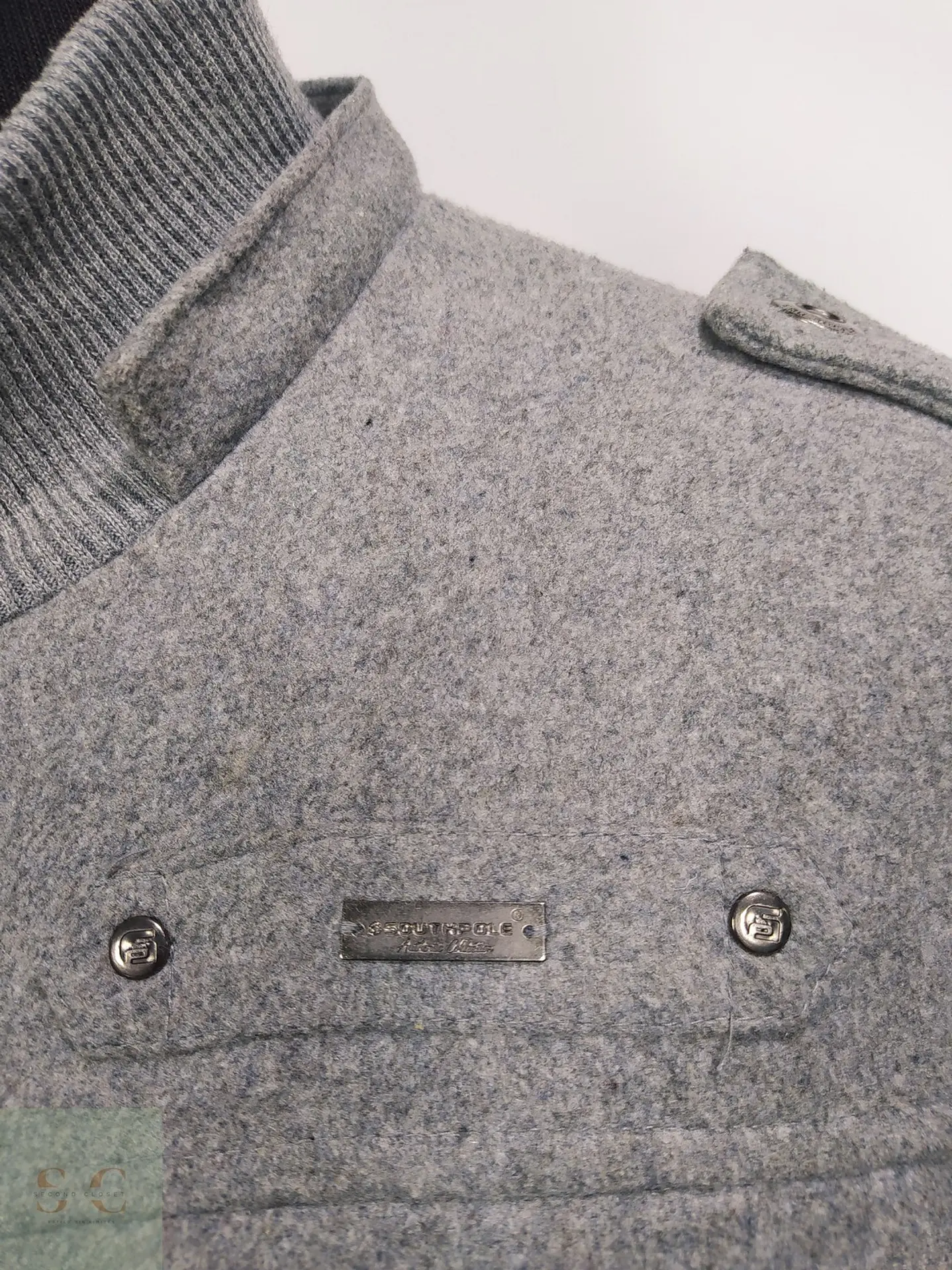 Chaquetón Acolchado Gris Utilitario Southpole Talla XXL 5