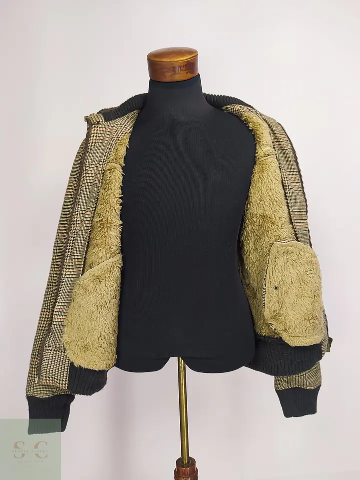 Chaqueta Ireland de Mezcla de Lana Cuadros Glen Plaid y Chiporro Talla M 6
