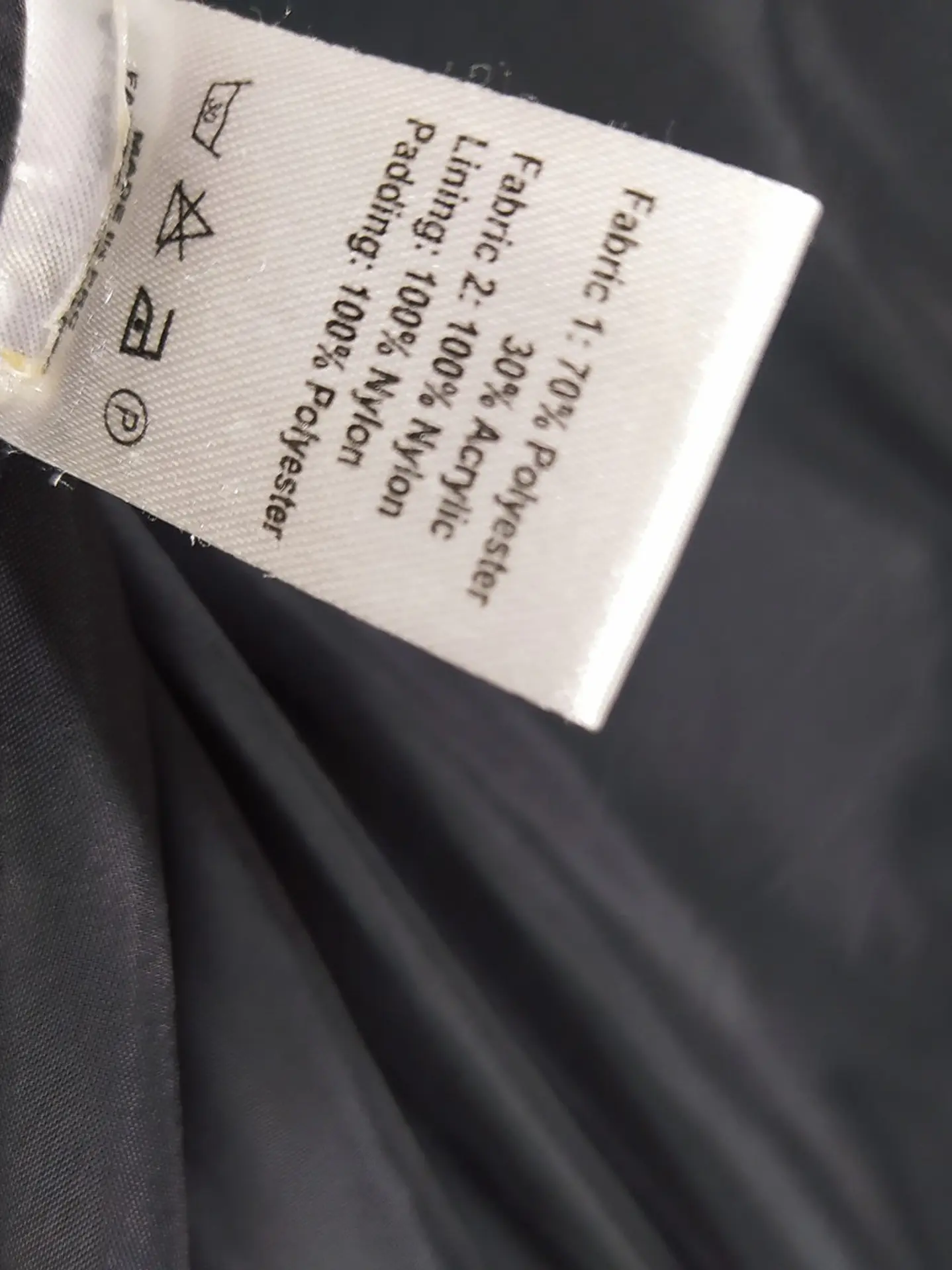 Chaqueta Acolchada Combinada Gris y Negra UMM DJ Set Talla L 8