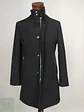 Abrigo Negro con Cuello Alto y Cierre Doble Zara Man Talla SM - Miniatura 1
