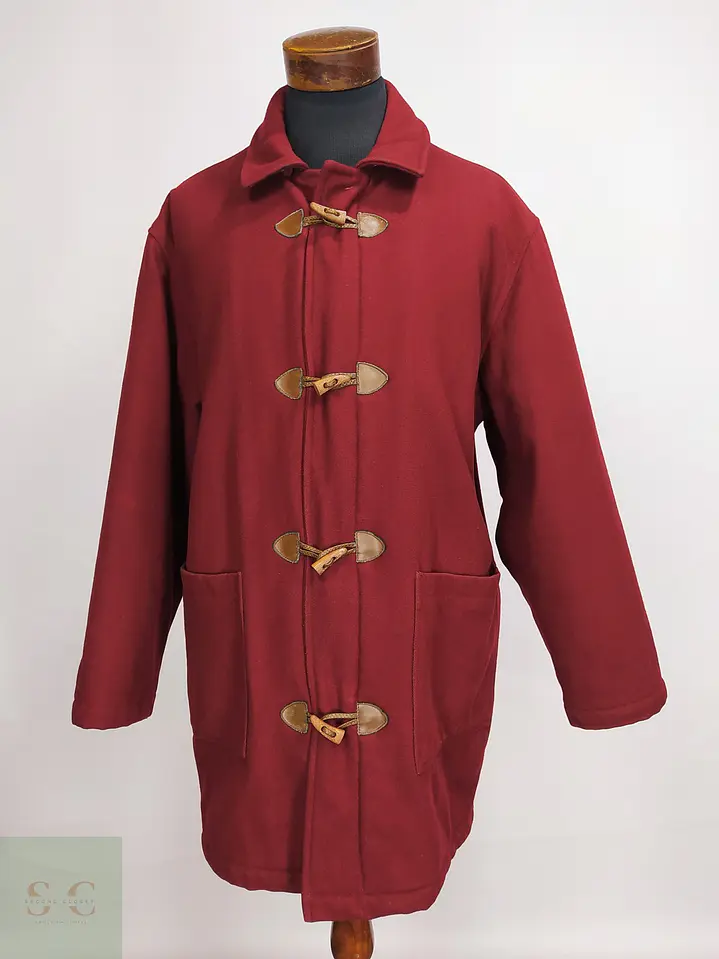 Abrigo Montgomery Burdeos en Mezcla de Lana North Pole Talla XXL 1