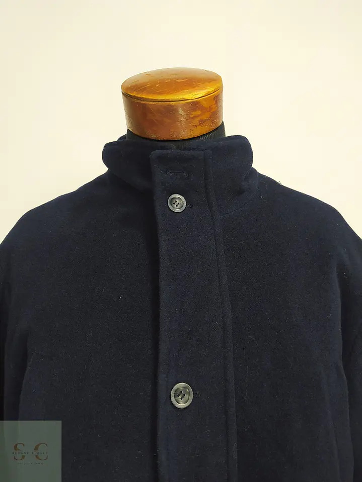 Chaquetón Acolchado de Lana Azul Marino Downstairs Talla XL 3