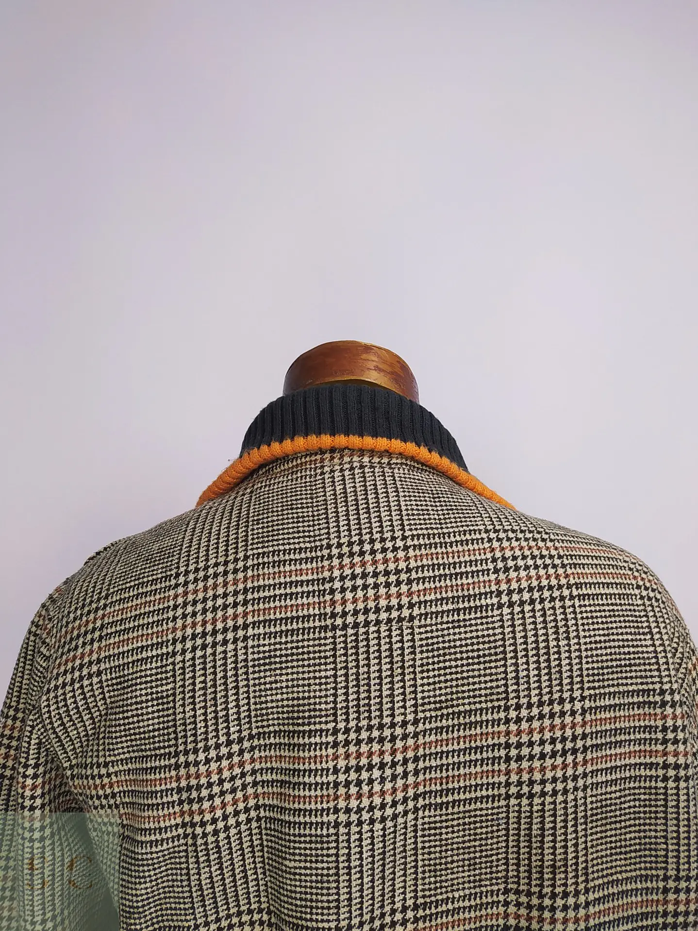 Chaqueta Ireland de Mezcla de Lana Cuadros Glen Plaid y Chiporro Talla M 9