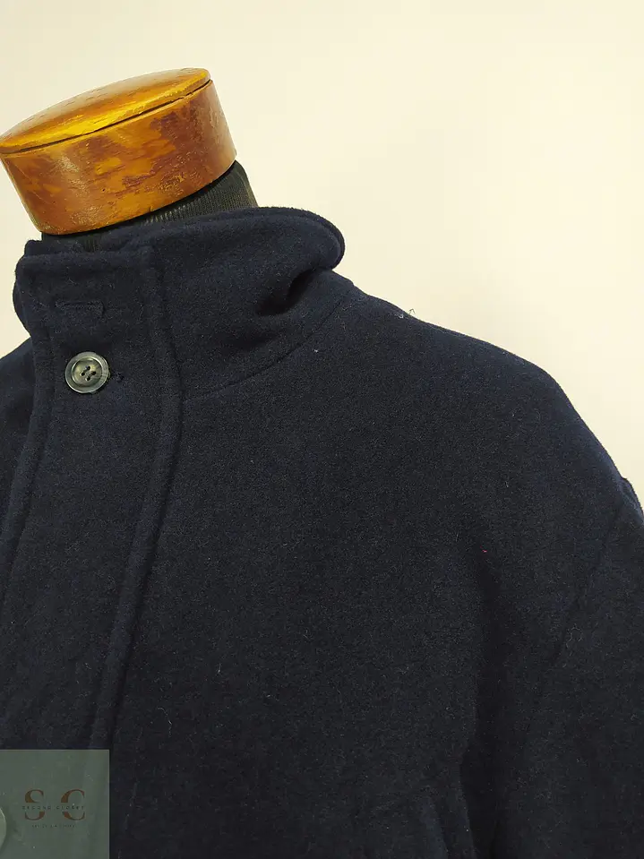 Chaquetón Acolchado de Lana Azul Marino Downstairs Talla XL 4