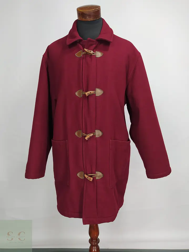 Abrigo Montgomery Burdeos en Mezcla de Lana North Pole Talla XXL 2