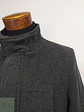 Abrigo Corto en Mezcla de Lana Gris Plomo con Cuello Alto Talla S - Miniatura 4