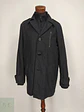 Abrigo de Lana Gris Plomo Basefield con Inserto de Cuello Alto Talla ML - Miniatura 1