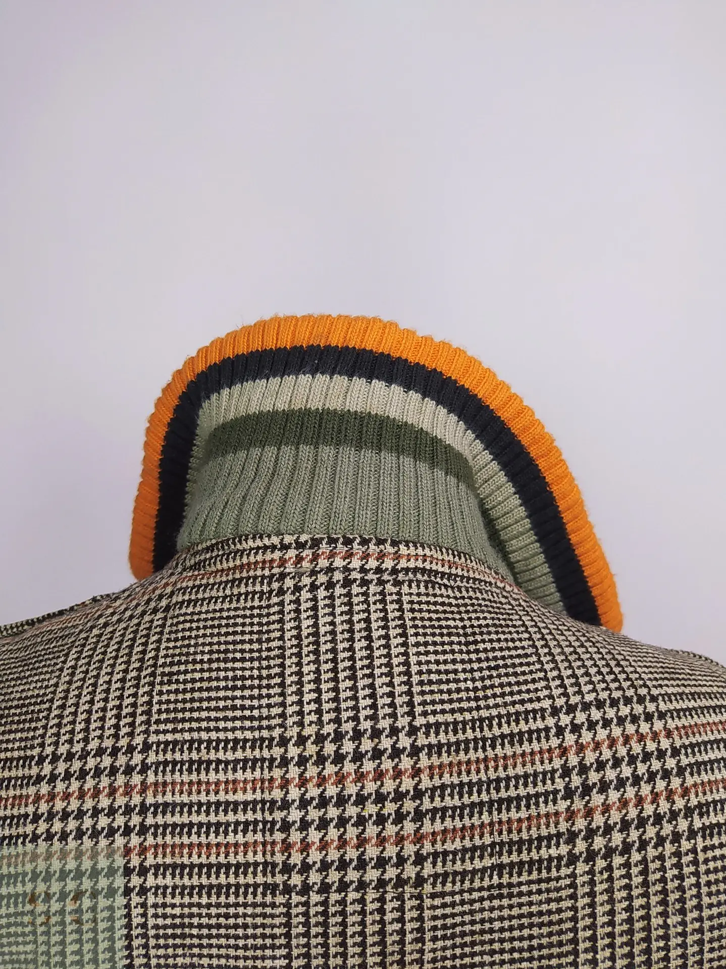 Chaqueta Ireland de Mezcla de Lana Cuadros Glen Plaid y Chiporro Talla M 10