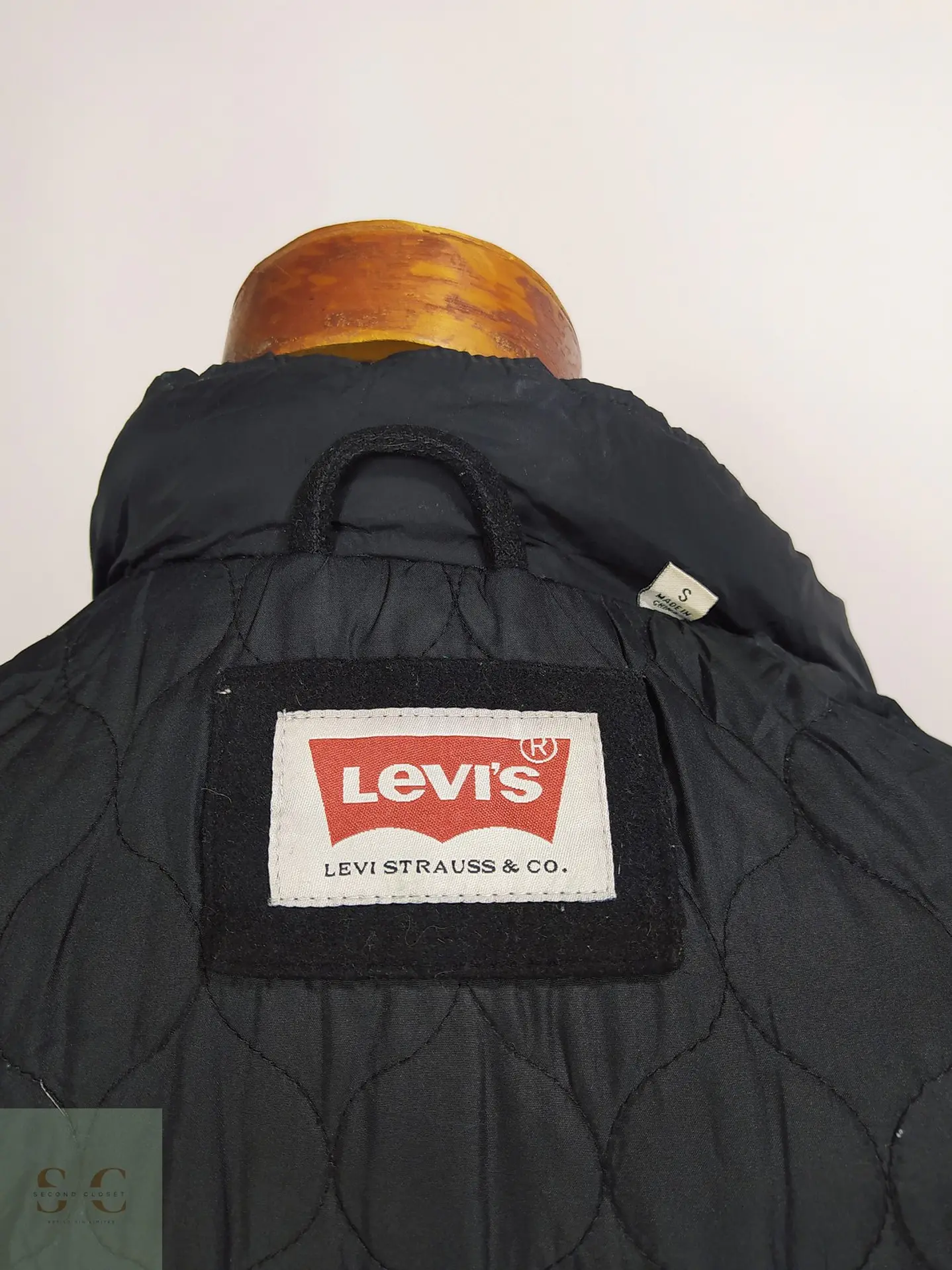 Chaqueta Utility Levi's Negra en Mezcla de Lana Talla SM 12