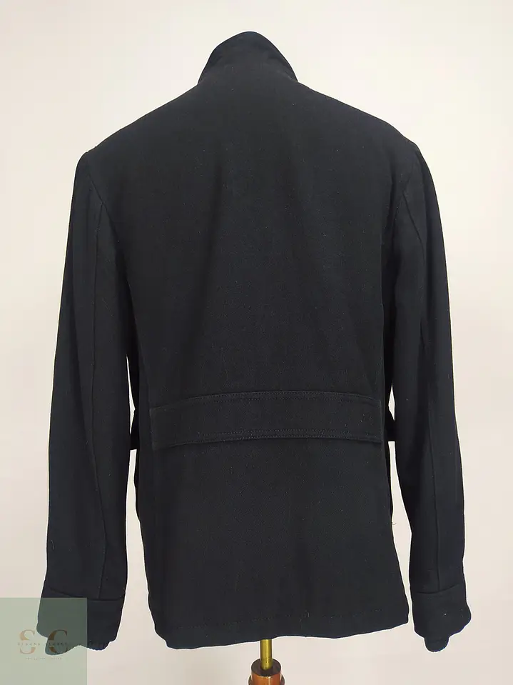 Chaqueta Utilitaria de Mezcla de Lana Negra con Forro Acolchado Merona Talla M 8