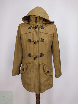 Abrigo Montgomery Camel con Capucha NKD Talla S
