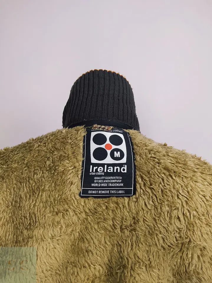 Chaqueta Ireland de Mezcla de Lana Cuadros Glen Plaid y Chiporro Talla M 11