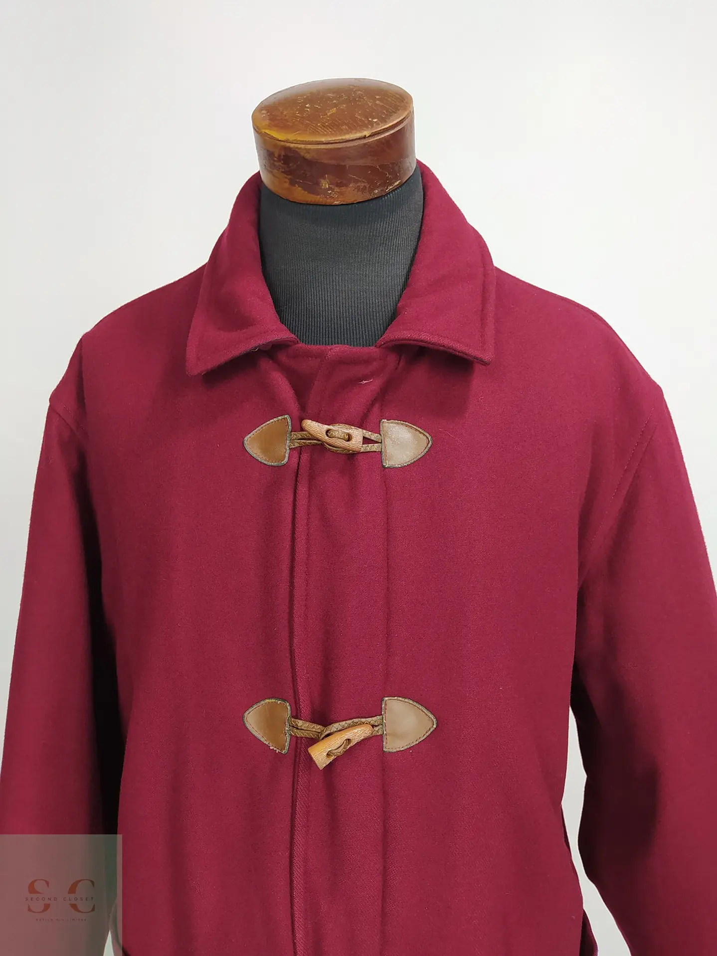 Abrigo Montgomery Burdeos en Mezcla de Lana North Pole Talla XXL 4