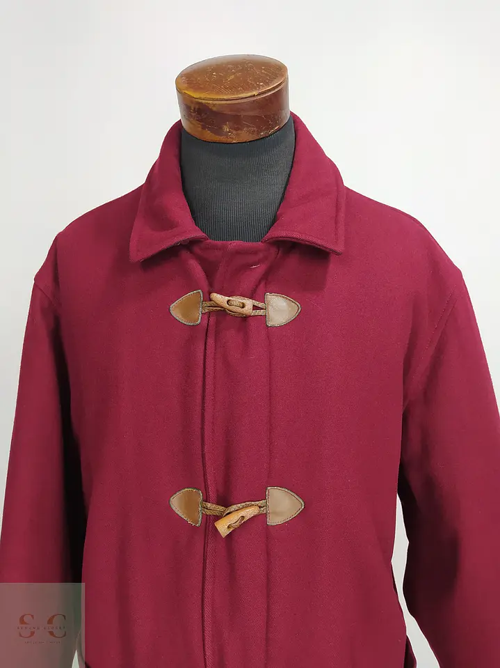 Abrigo Montgomery Burdeos en Mezcla de Lana North Pole Talla XXL 4