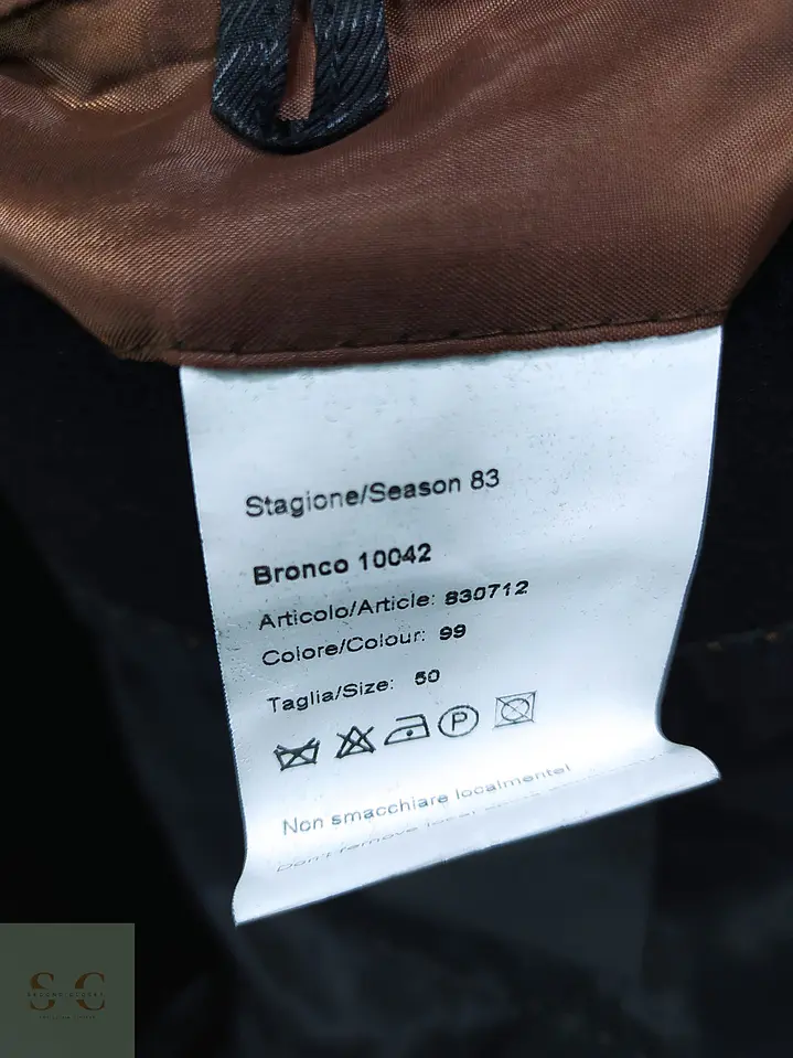 Abrigo Negro con Pechera Desmontable Milestone Talla M 6