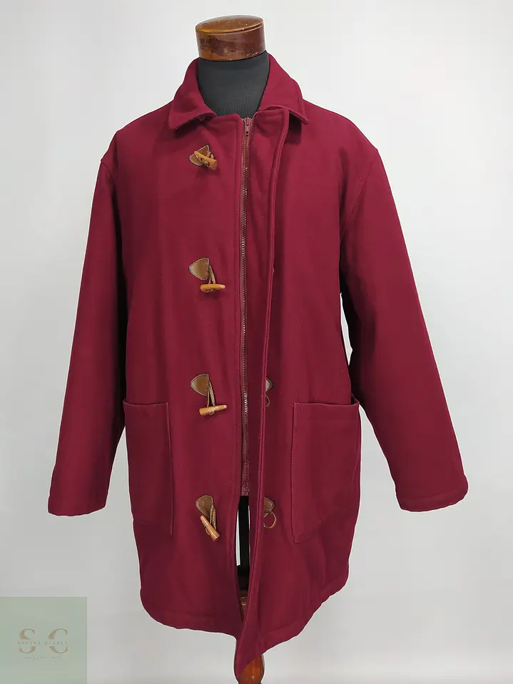 Abrigo Montgomery Burdeos en Mezcla de Lana North Pole Talla XXL 6