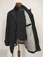 Abrigo de Lana Gris Plomo Basefield con Inserto de Cuello Alto Talla ML - Miniatura 5