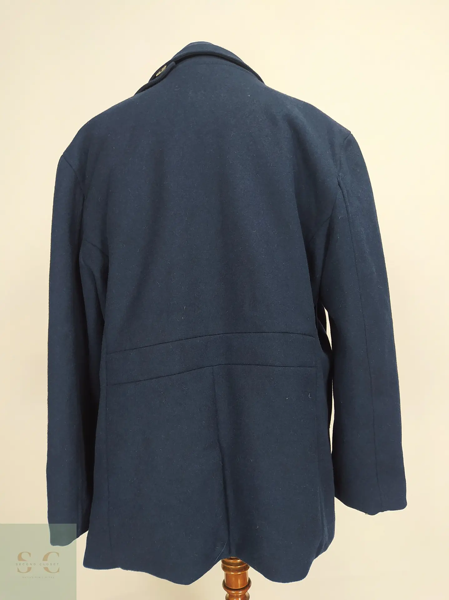 Abrigo Marinero de Lana Azul Gaastra con Pechera Acolchada Talla XXL 9