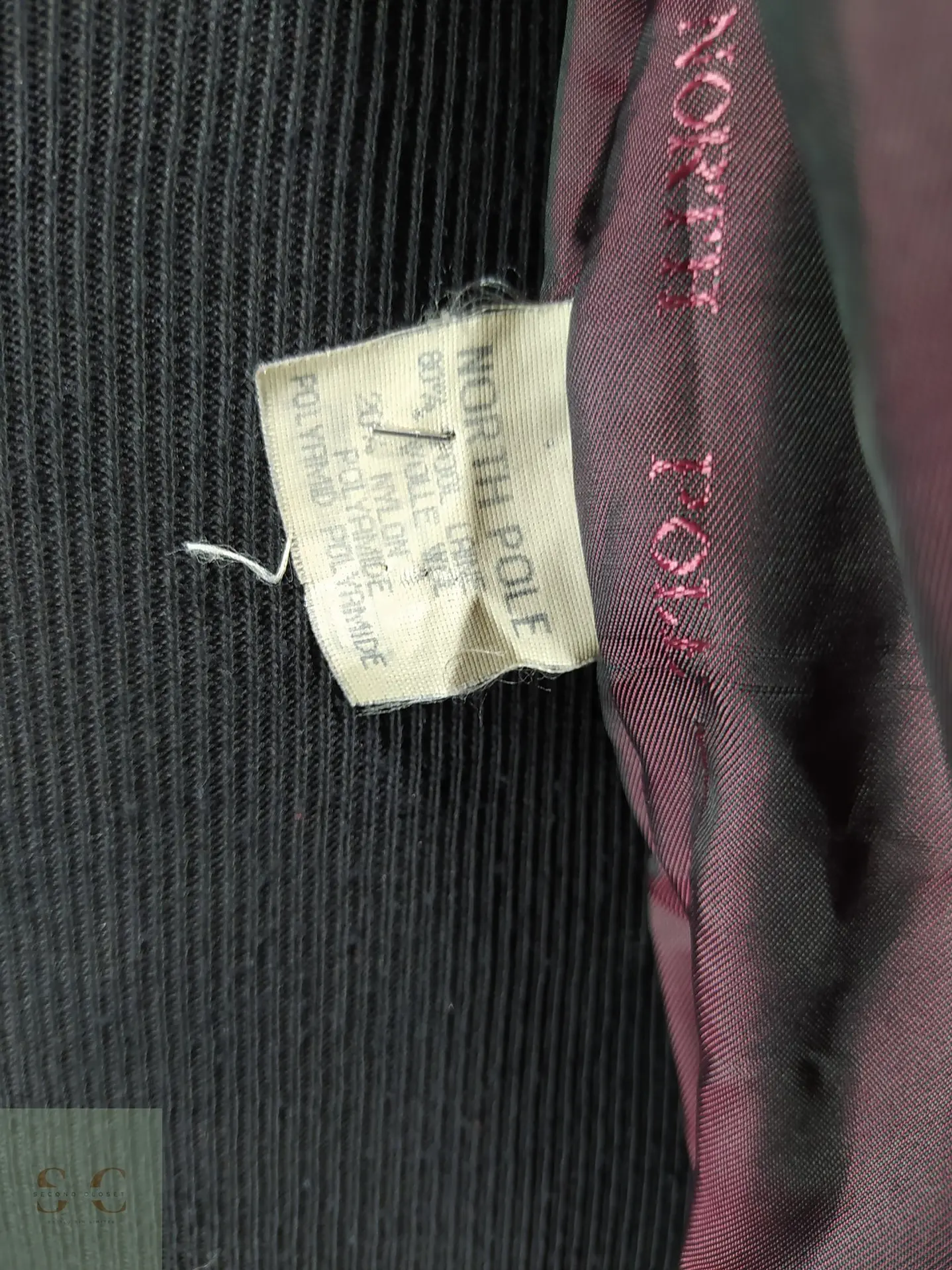 Abrigo Montgomery Burdeos en Mezcla de Lana North Pole Talla XXL 7
