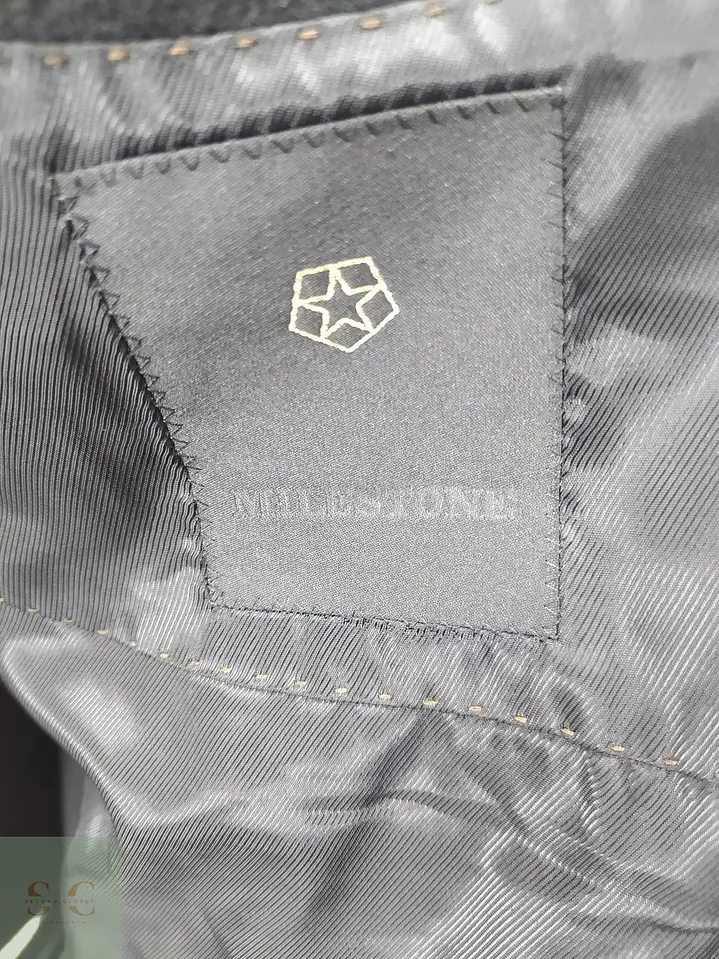Abrigo Negro con Pechera Desmontable Milestone Talla M 8
