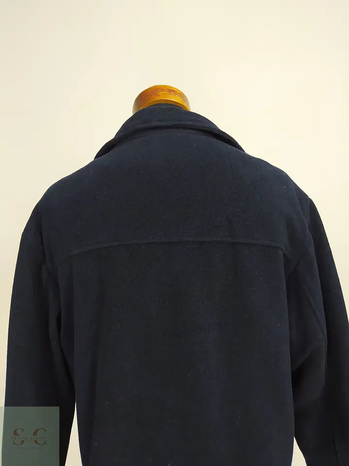 Chaquetón Acolchado de Lana Azul Marino Downstairs Talla XL 10