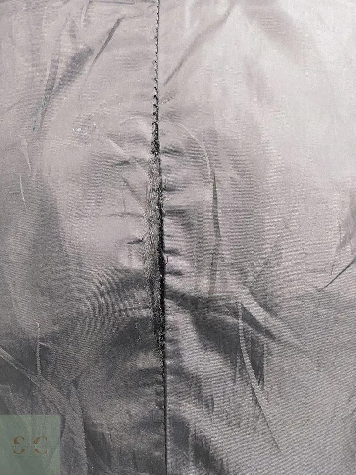 Abrigo Corto en Mezcla de Lana Gris Plomo con Cuello Alto Talla S 10
