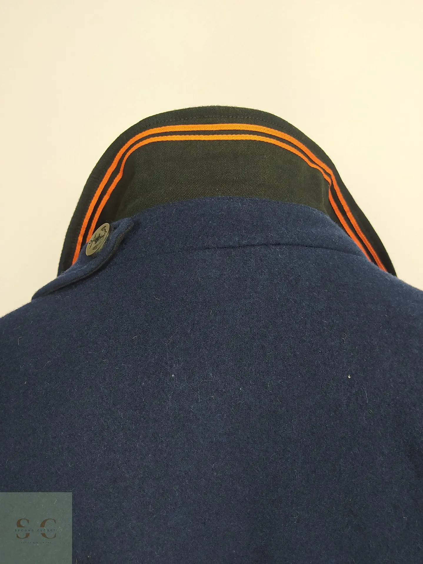 Abrigo Marinero de Lana Azul Gaastra con Pechera Acolchada Talla XXL 11