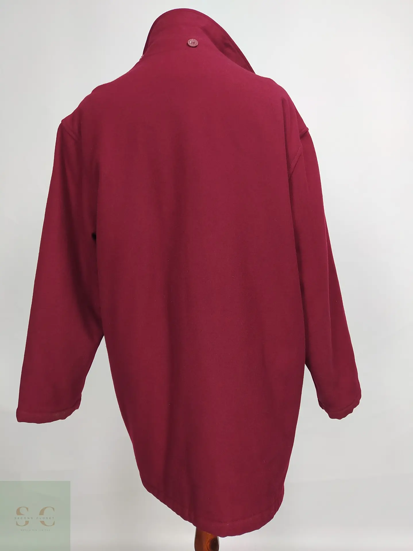 Abrigo Montgomery Burdeos en Mezcla de Lana North Pole Talla XXL 9