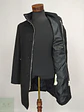 Abrigo Negro con Cuello Alto y Cierre Doble Zara Man Talla SM - Miniatura 9