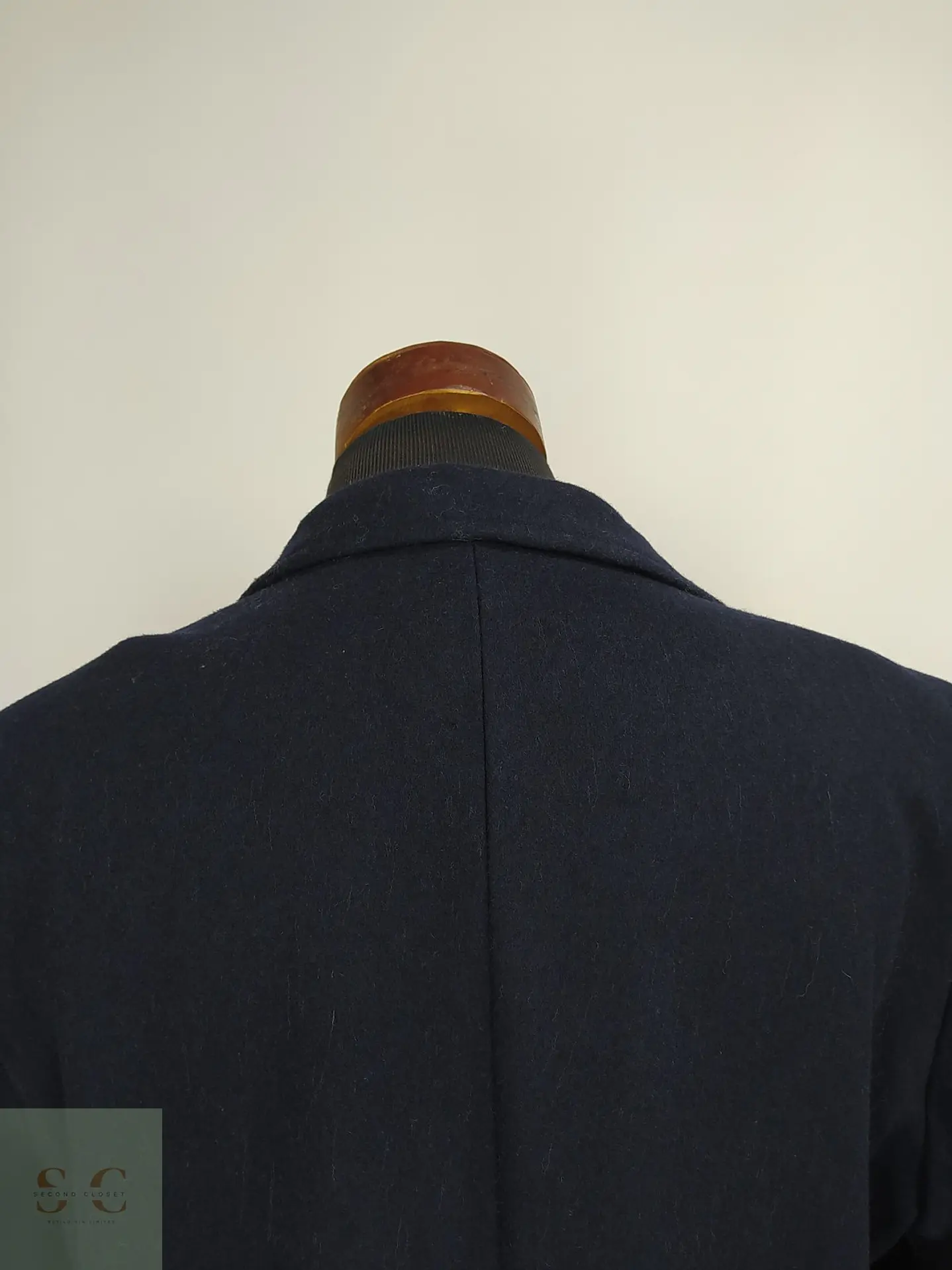 Abrigo de Lana Italiana In.Tes.Pra Azul Marino El Ganso Talla L 13