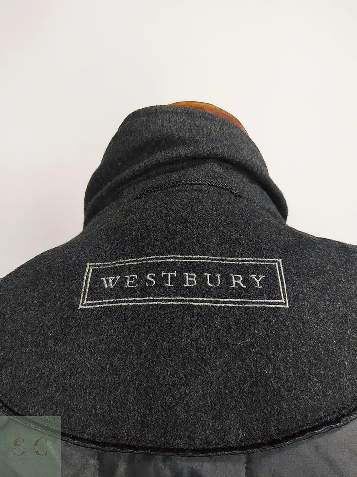 Chaquetón de Lana Virgen y Cachemira Gris Plomo SympaTex Talla XXL 17