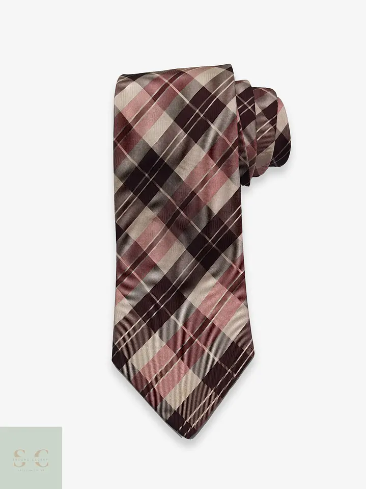 Corbata de Seda a Cuadros Tartán Theo Kölln Made in Italy 1