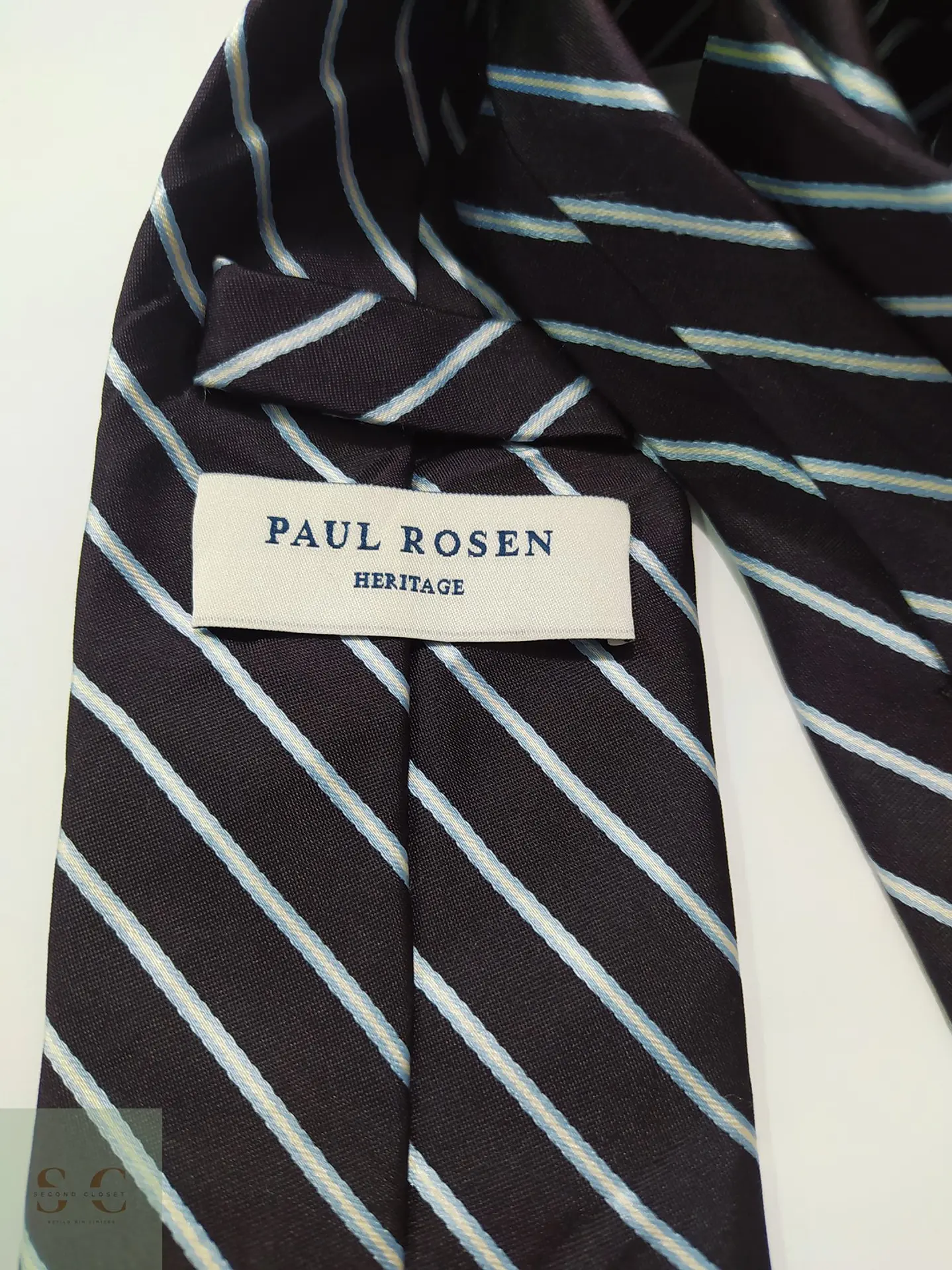 Corbata de Seda a Rayas Regimental Paul Rosen Heritage 3