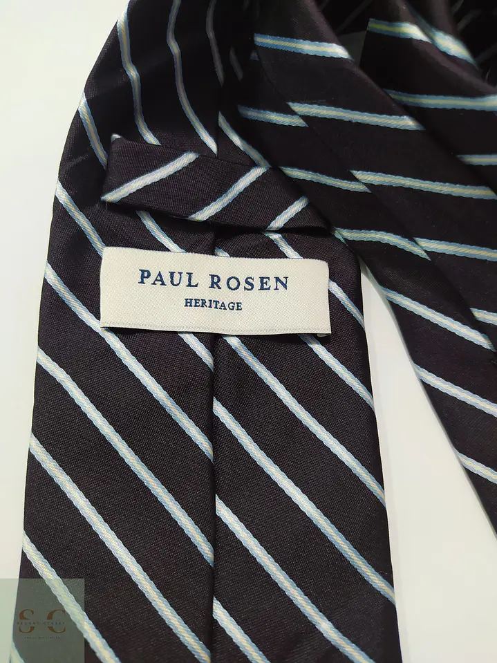 Corbata de Seda a Rayas Regimental Paul Rosen Heritage 3