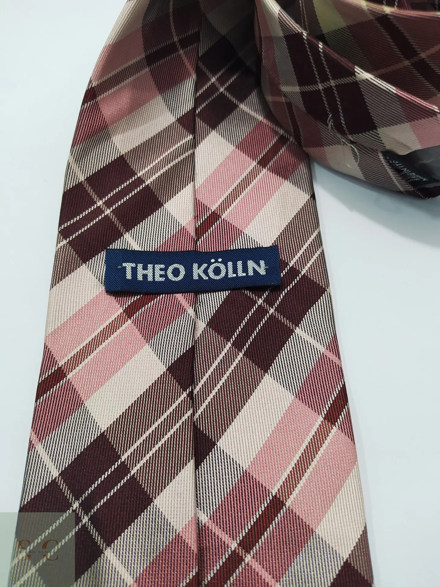 Corbata de Seda a Cuadros Tartán Theo Kölln Made in Italy 3