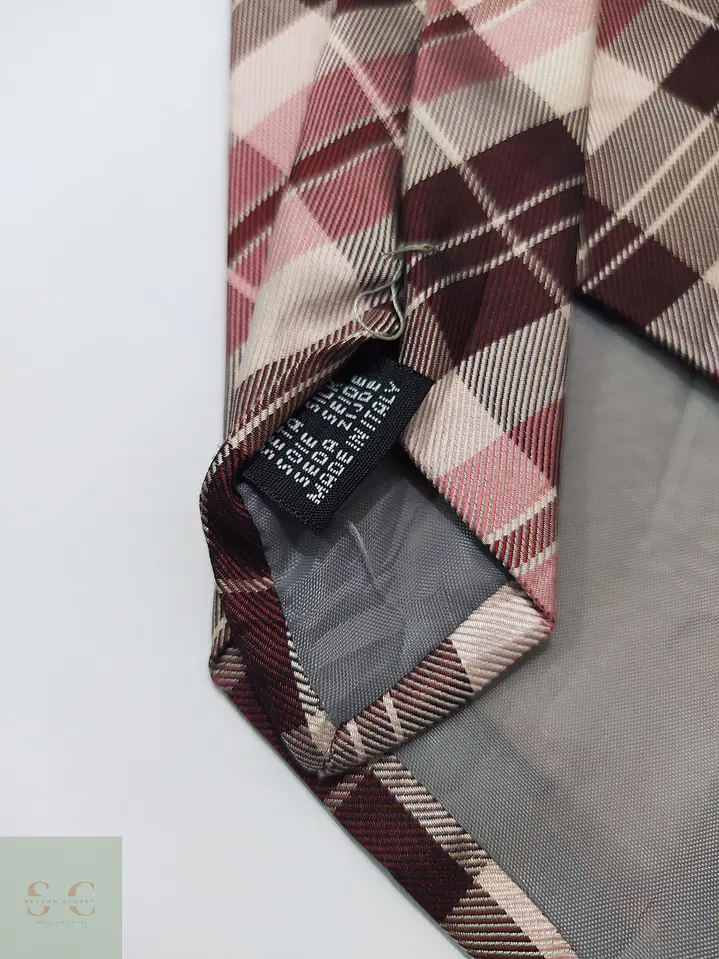 Corbata de Seda a Cuadros Tartán Theo Kölln Made in Italy 4
