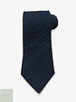 Corbata de Seda Texturizada Jacquard Azul Marino Engbers - Miniatura 1