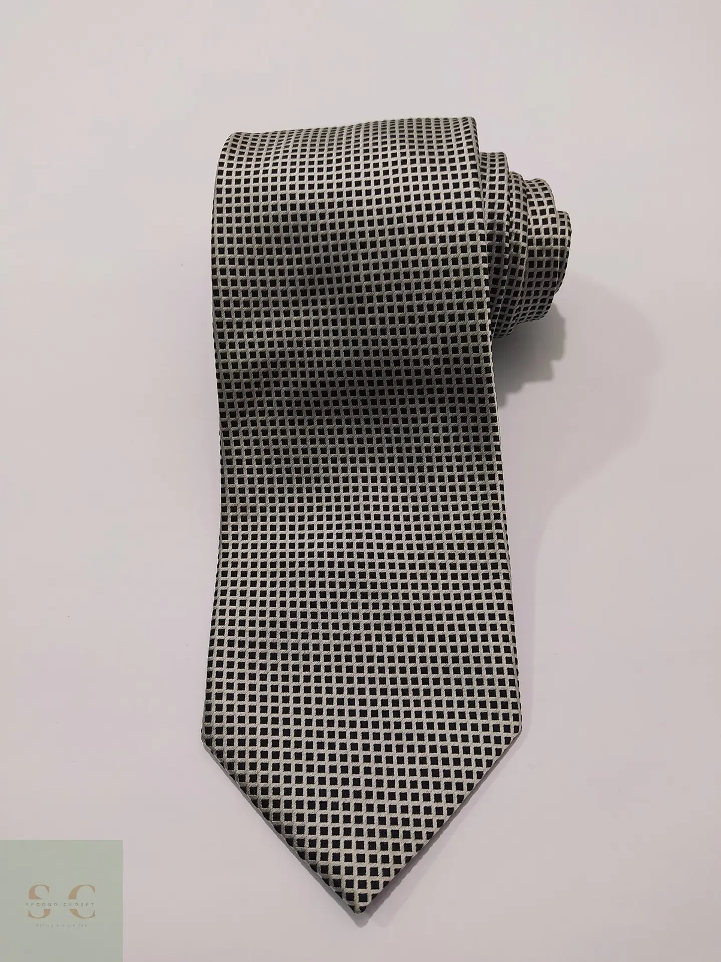 Corbata de Seda Micropatrón Geométrico Sarpi Milano 1