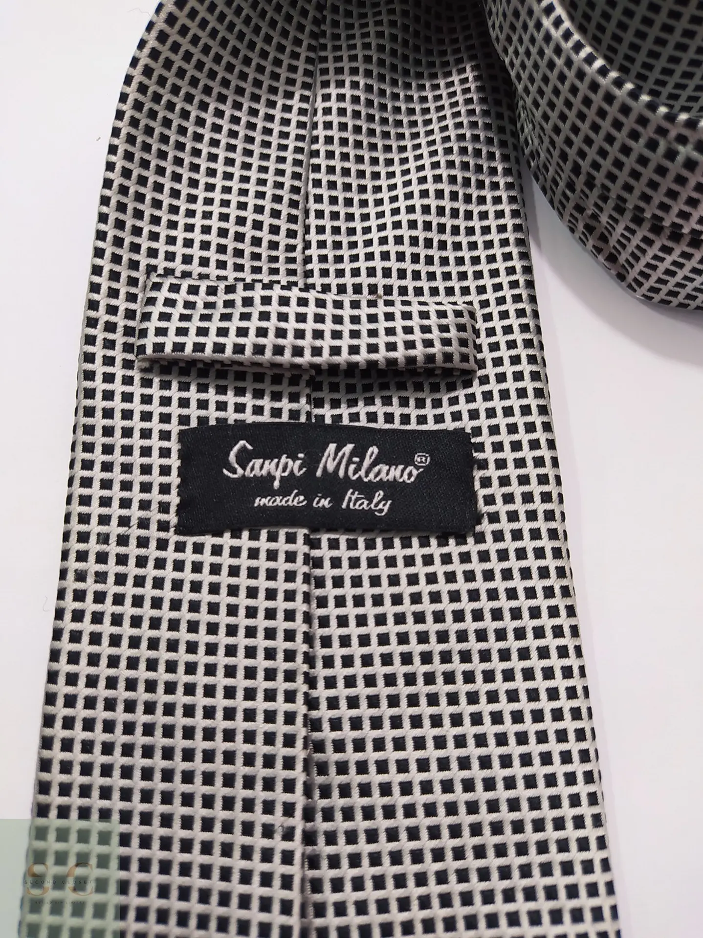 Corbata de Seda Micropatrón Geométrico Sarpi Milano 2
