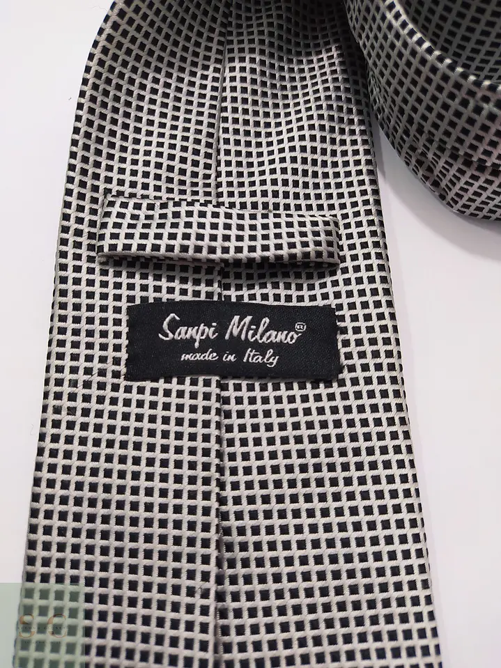 Corbata de Seda Micropatrón Geométrico Sarpi Milano 2